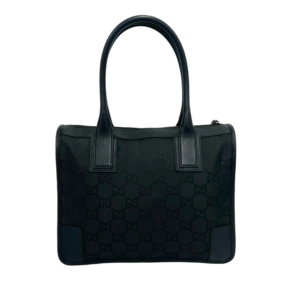 GUCCI Black Leather Tote Bag - Picture 3 of 10